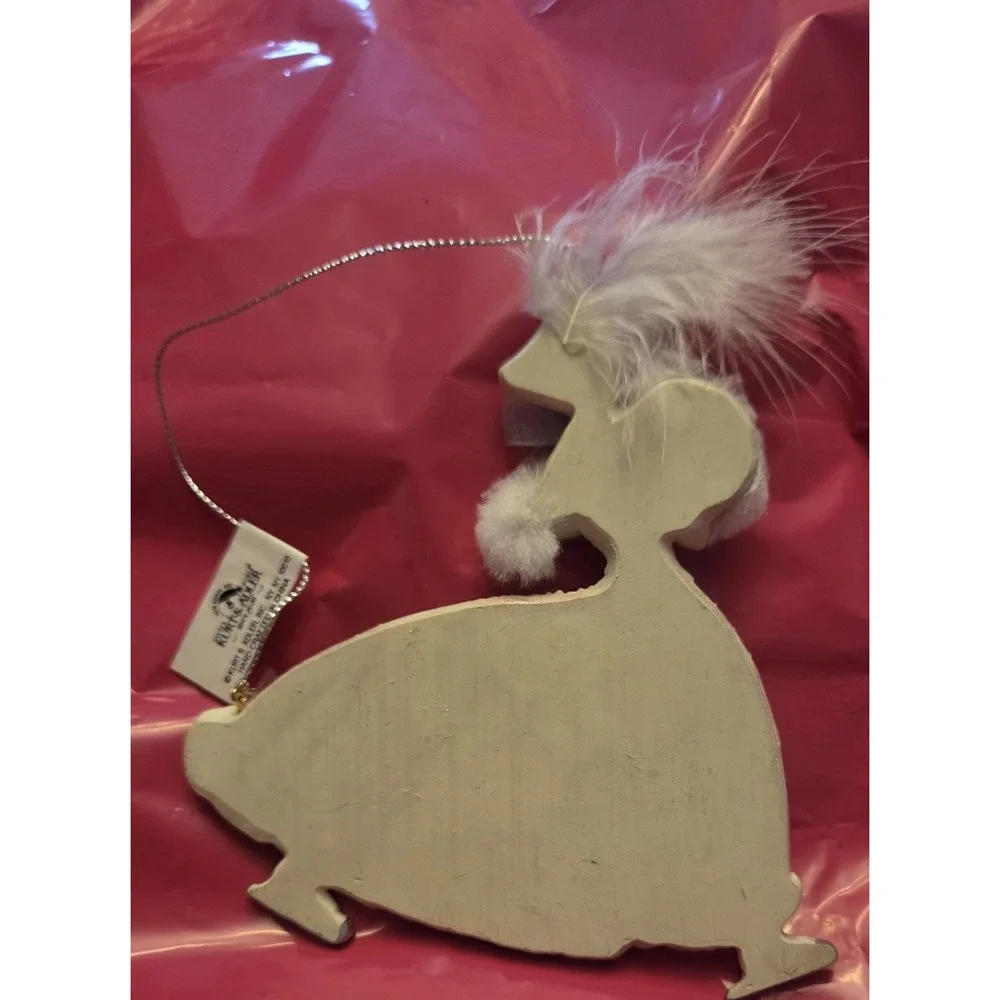 Vintage Kurt Adler Ornament Victorian Dressed Girl On Ice Skates Christmas NWT